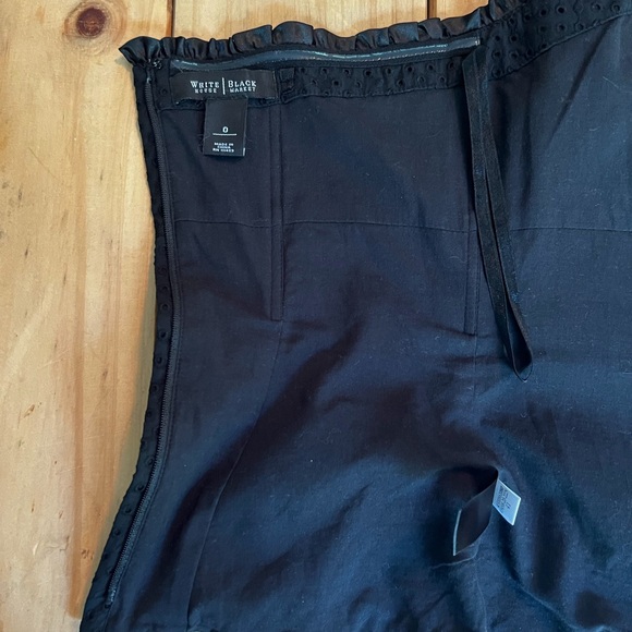 WHBM Black Eyelet Bustier Top - Picture 12 of 12